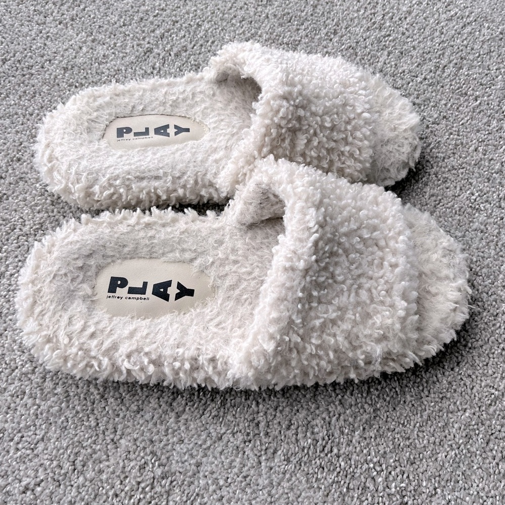 Jeffery Campbell Faux Fur Slide Slipper - Picture 2 of 7